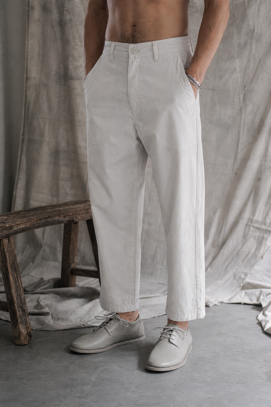 AITO Tapered Pants — Stone