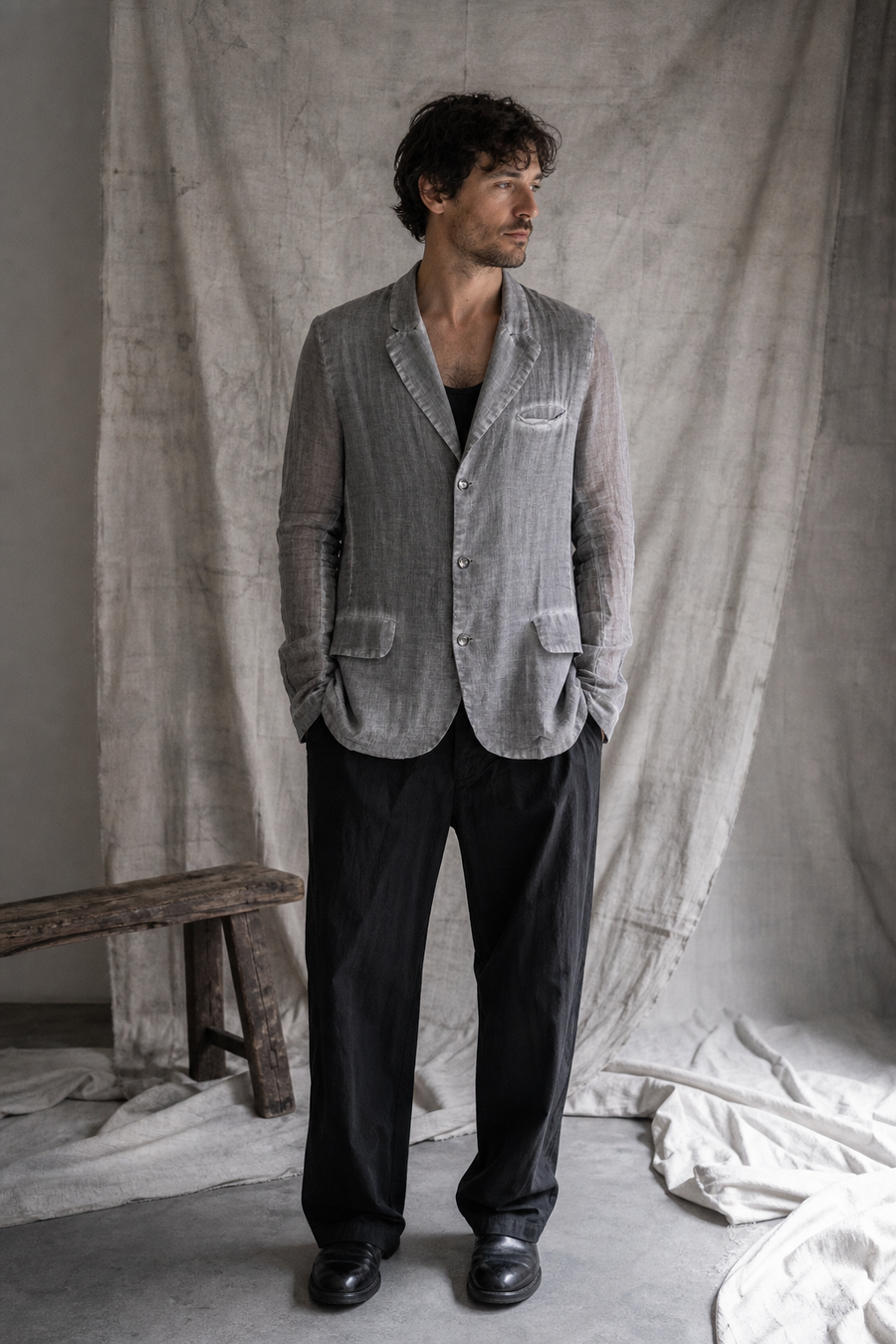 AITO Lightweight Tailored Blazer — Grey